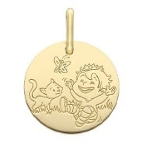 Médaille la Fée Galipette - le garçon et le chat
