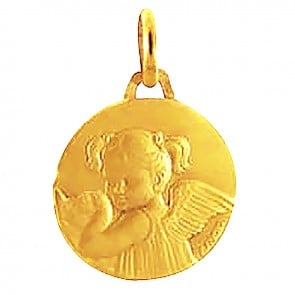 Médaille Les loupiots fille (Or Jaune)
