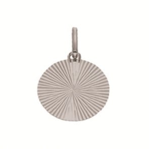 Médaille Lunaire (Or Blanc 9K)