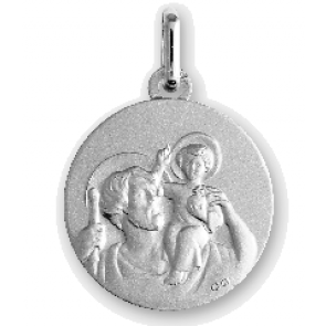 Ma Médaille Saint Christophe (Or Blanc 9K)