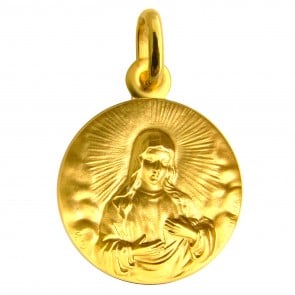 Médaille Martineau Vierge Marie dans la lumière (or jaune)