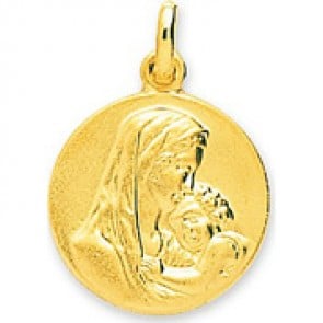 Médaille Vierge à l'Enfant (or jaune)