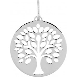 Médaille "Mon bel arbre de vie" (Or Blanc 9k)