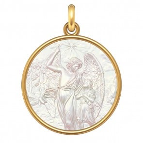 Médaille L'Ange Gardien (Or & Nacre)