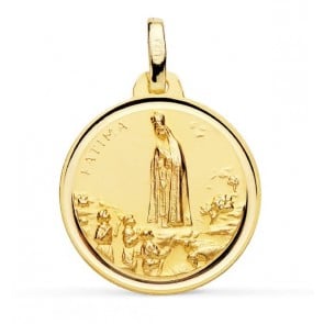 Médaille Notre-Dame de Fatima (Or Jaune 9k)