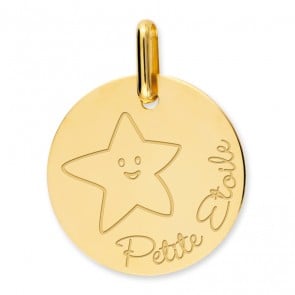 Médaille petite étoile (Or Jaune)