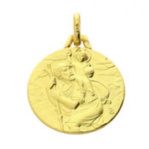 Médaille Saint-Christophe (or jaune)