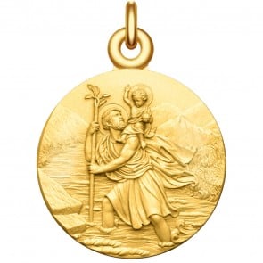 Medaille bapteme Saint Christophe