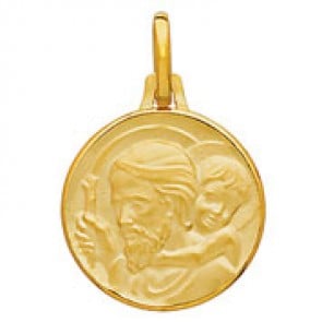 Médaille Saint-Christophe (or jaune)