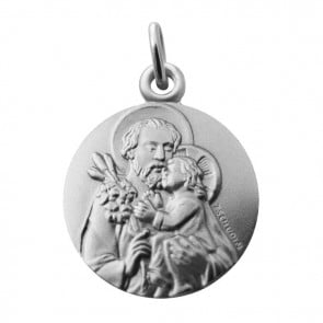 Médaille Saint Joseph et l'Enfant (Argent) 