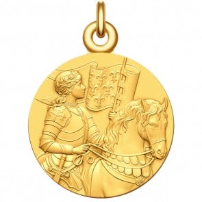 Médaille Sainte Jeanne-d'Arc (Or Jaune)