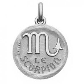 Médaille stylisée Zodiaque Scorpion BECKER ( argent)