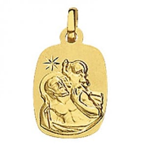 Médaille St Christophe Rectangle