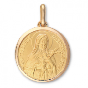 Médaille Ste-Thérèse de Lisieux 9K