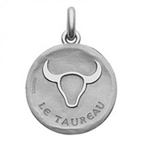 Médaille stylisée Zodiaque Taureau BECKER ( argent)