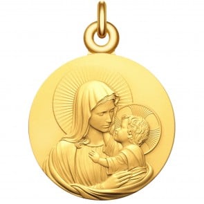 Medaille bapteme Vierge à l'Enfant