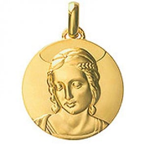 Médaille Vierge au Chardonneret (Or Jaune)