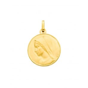 Médaille Vierge au collier (Or Jaune 9k)