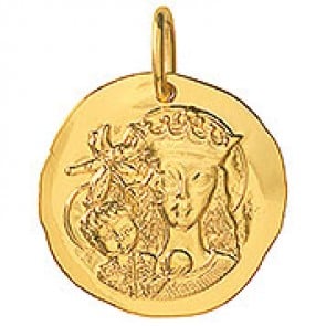 Médaille Vierge au Lys (Or Jaune)