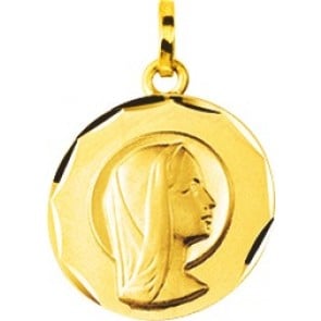 Médaille Vierge contour ciselé