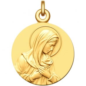 Médaille la Vierge Marie or jaune