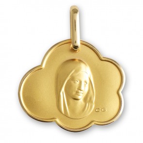 Médaille Vierge nuage (Or Jaune)