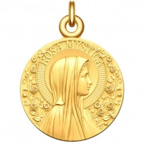 Médaille la Vierge Rosa Mystica (Vermeil)