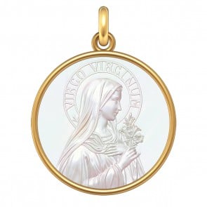 Médaille Vierge Virgo Virginum (Or & Nacre)