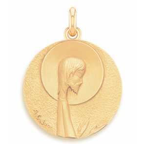 Médaille Christ Salvator - medaillle bapteme Becker