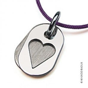 Pendentif Coeur Corazon (Or Blanc)