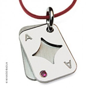 Pendentif Poker Carreau (Argent)