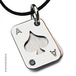 Pendentif Poker Pique (Argent)