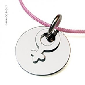 Pendentif I am a girl (Argent)