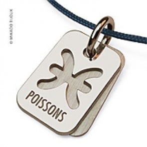 Pendentif SIGNS Poissons (Or Blanc)
