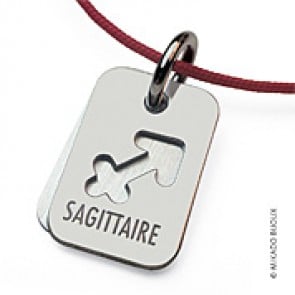 Pendentif SIGNS Sagittaire (Or Blanc)