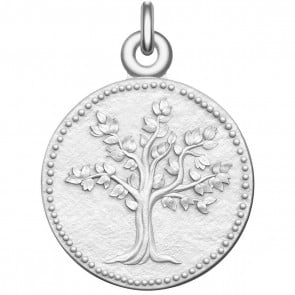Médaille Arbre de Vie perlé (Argent)