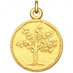 Médaille Arbre de Vie Perlé (Vermeil)