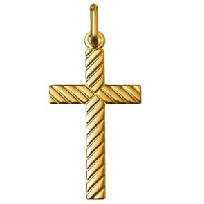 Croix lapidée (Or Jaune)