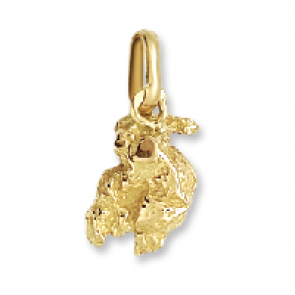 Pendentif Pepite d'or (Or Jaune 9K)