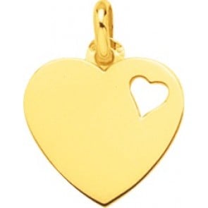 Pendentif Coeur ajouré (Or Jaune)