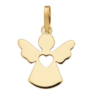 Pendentif Petite Fille Ange Coeur