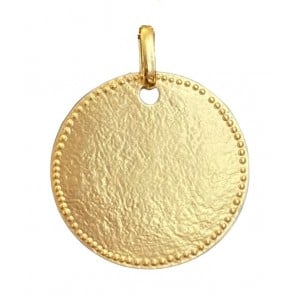 Médaille La Belle Martelée Perlée (Vermeil)