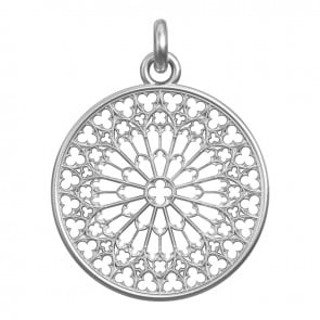 Rosace Notre Dame de Paris (Argent & Nacre)