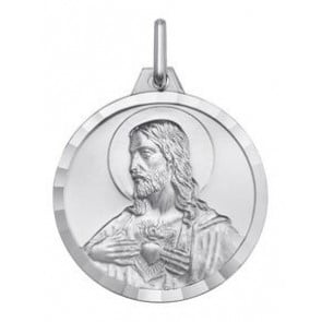 Médaille Coeur de Jésus facettée