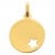 Médaille jeton étoile ajourée (Or jaune 9K)