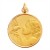 Médaille Ange à la colombe 16mm (Or Jaune 9k)