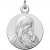 Médaille Vierge à l'enfant (argent) 18mm