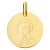 Médaille Vierge à l'Enfant Amour Maternel (Or Jaune 9K)