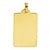 Pendentif Plaque Rectangle (Or Jaune)