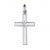 Pendentif Croix centre diamanté (argent)